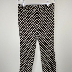 Worthington Dress Pants Women's Sz 4 Multicolor Hexagon Hive Geometric Business